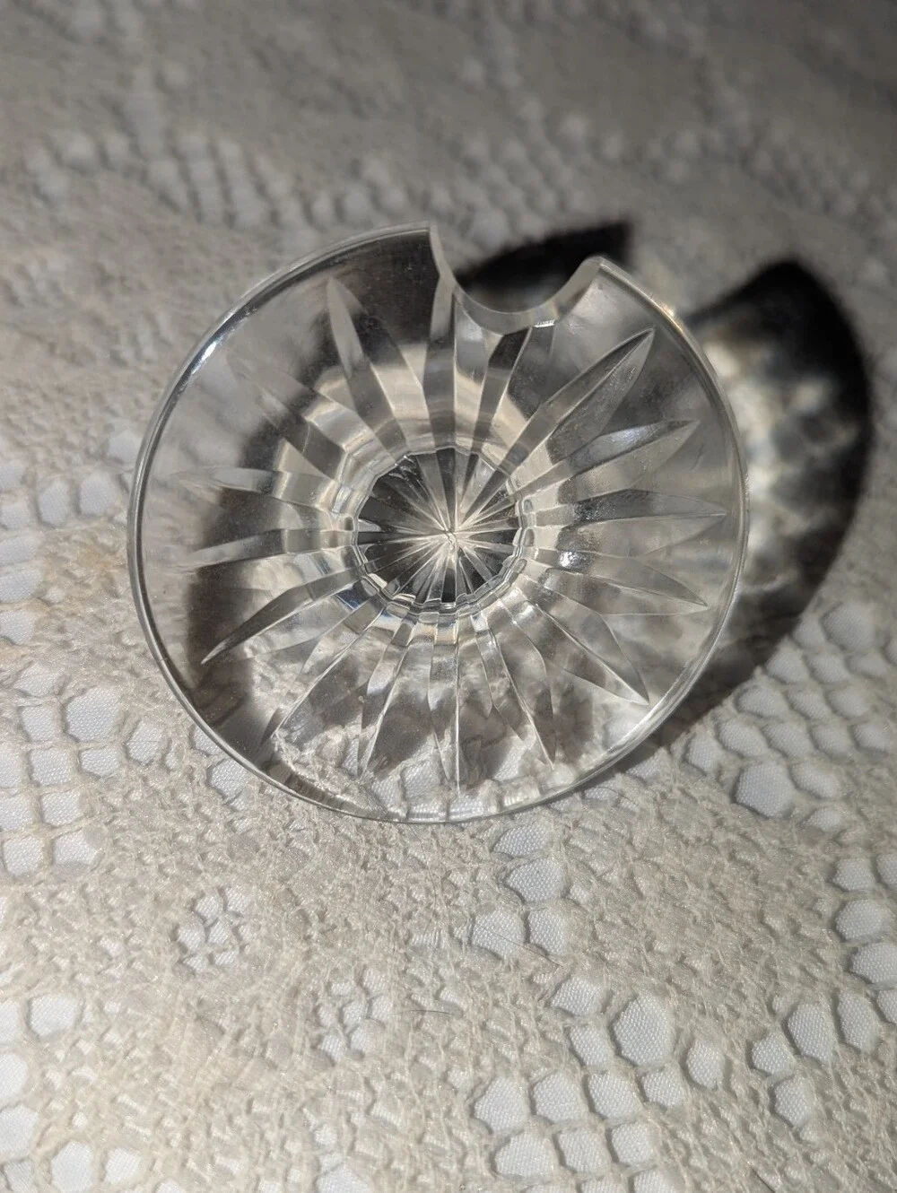 Vintage Waterford Clear Crystal Honey Jar with Spoon